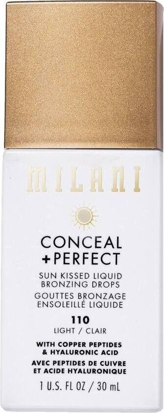 Milani Conceal + Perfect Sun Kissed Liquid Bronzing Drops Light 1