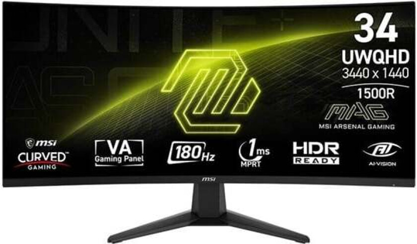 34" MSI MAG 346CQ - LED monitor - curved - 34"