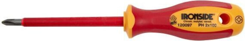 120097 Skrutrekker VDE, 1000 V, Phillips PH2 x 100 mm
