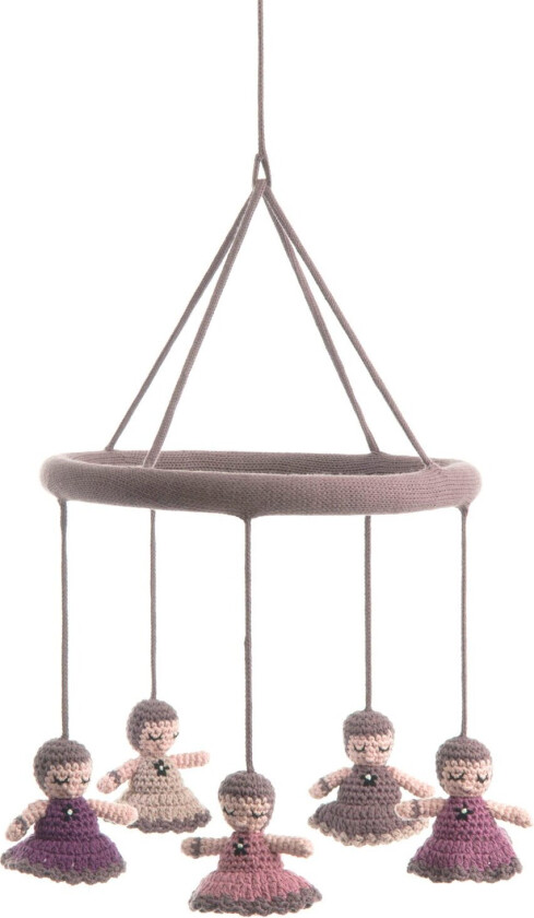 - Mobile Crochet Babushka - Old Rose