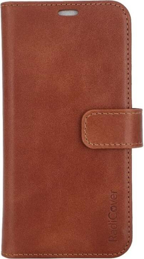 - Radiation Protection Wallet Vegan Leather 2in1 MAGSAFE iPhone 15 Brown