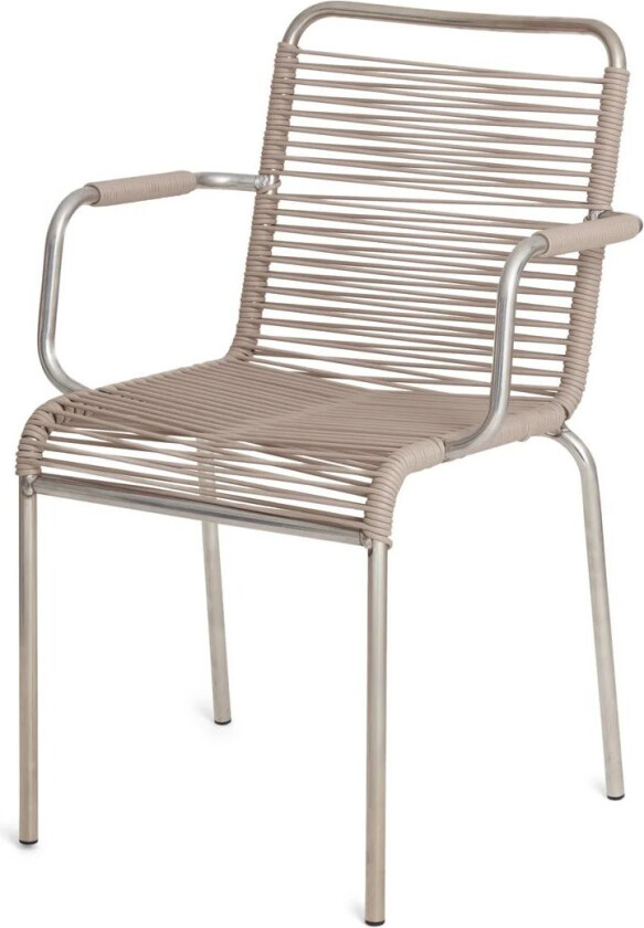 Mya karmstol aluminium Taupe