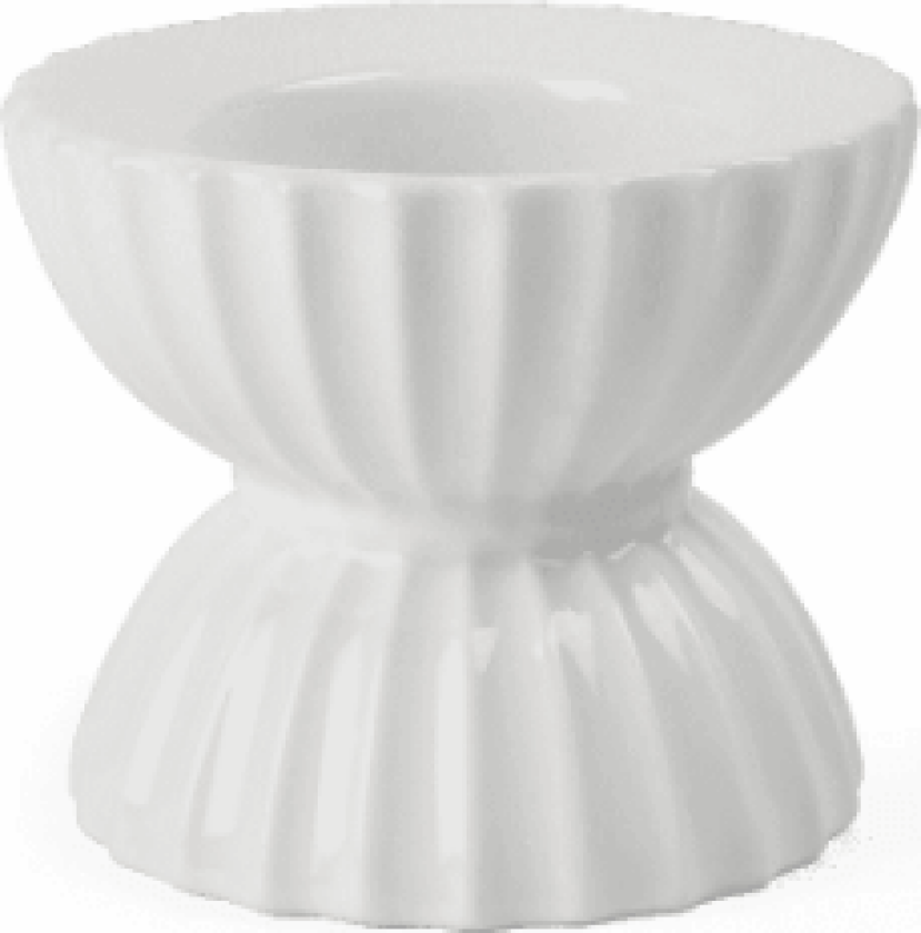 Lyngby Tura telysestake Ø 8 cm Hvit