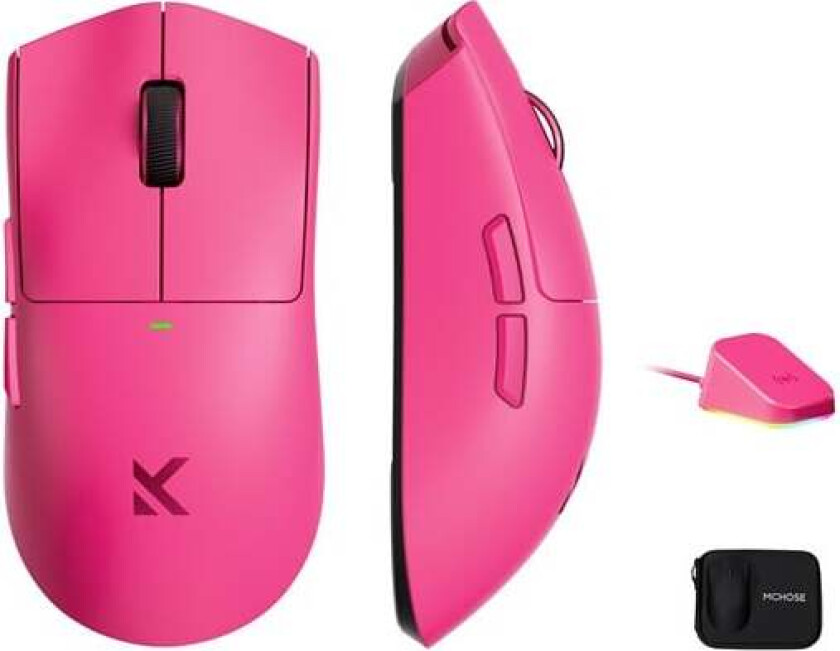 K7 Ultra Lightweight Wireless - Gaming mus - Optisk - 5 - Rosa