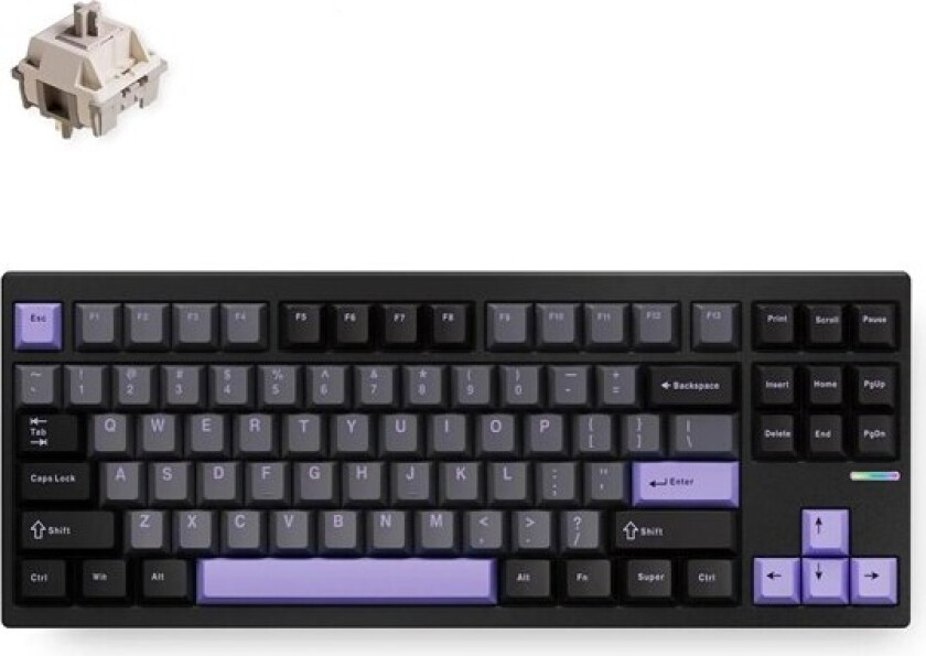 GX87 Ultra Aluminum Wireless Gasket Mounted - Gamingtastatur - Uten numpad - Engelsk (USA) - Svart