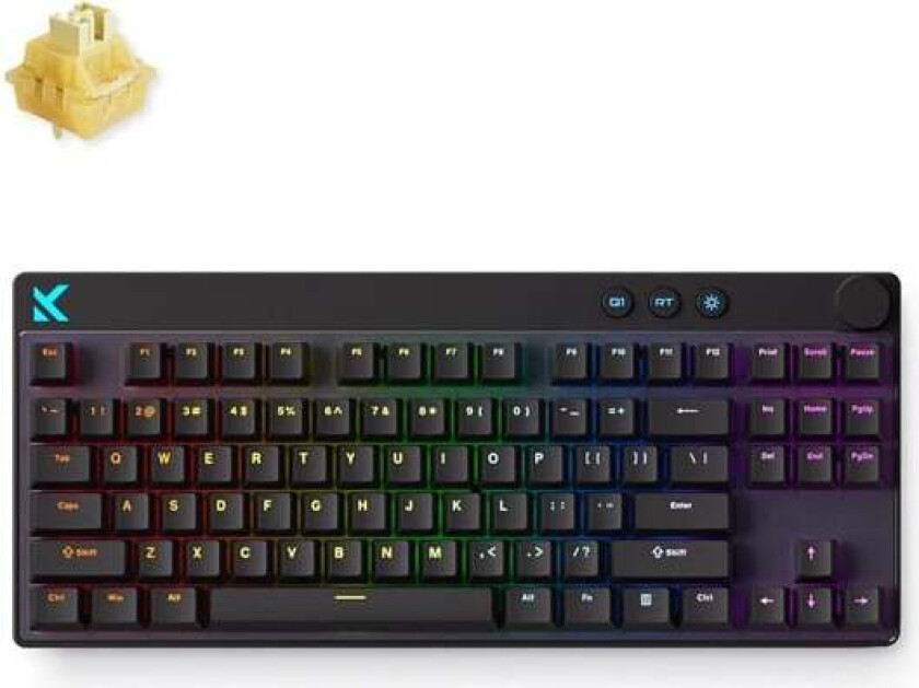 Mix 87 Lightning Magnetic Hall Effect - Gamingtastatur - Uten numpad - Engelsk (USA) - Svart