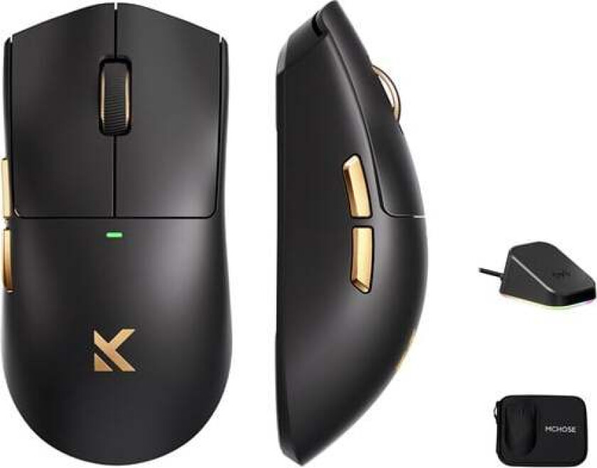 K7 Ultra Lightweight Wireless - Gaming mus - Optisk - 5 - Svart