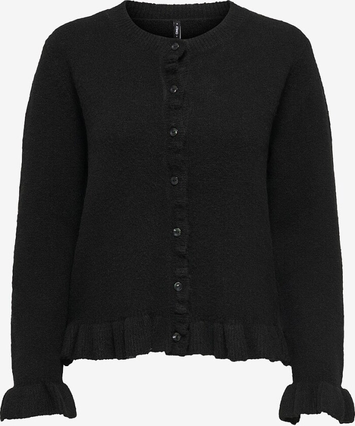 Kardigan onlRima Life Frill - Svart