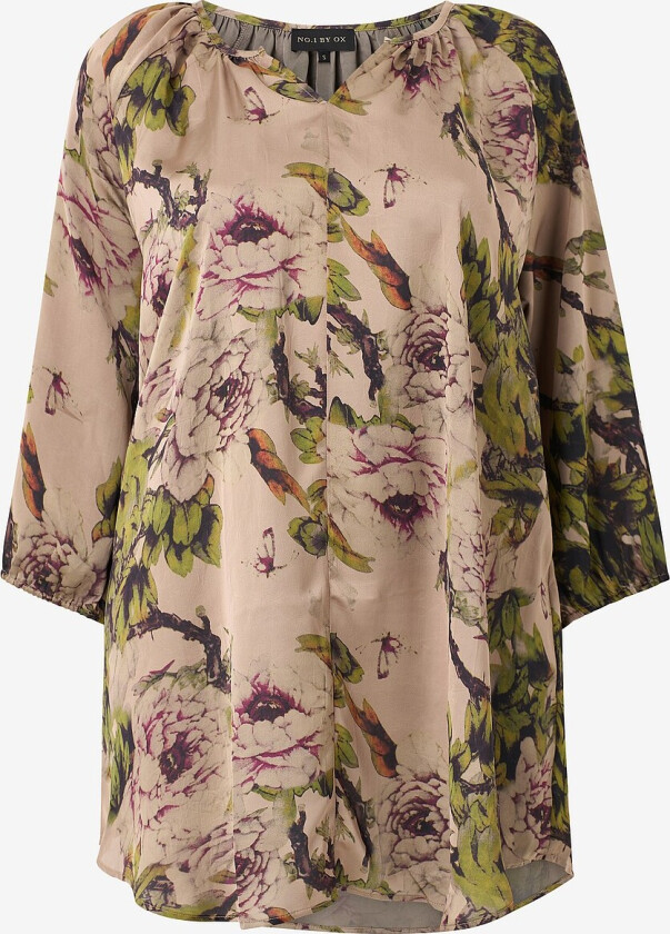 Kjole 1/2 Sleeves - Beige