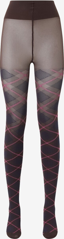 Tightser Franka Check Tights - Brun