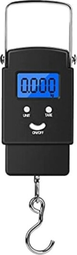 Bagasjevekt, fiskevekt, hengevekt, elektronisk vekt, maks 50 kg