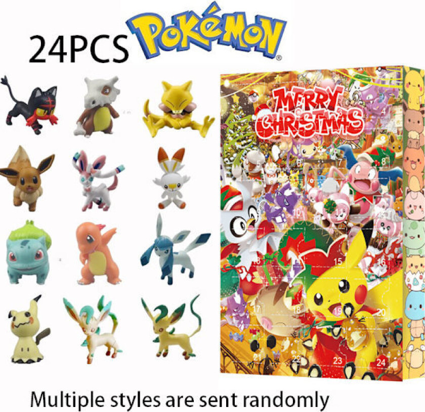 2024 Adventskalender Julkalender Blind Box 24-dagers Nedtellingskalender Blind Box