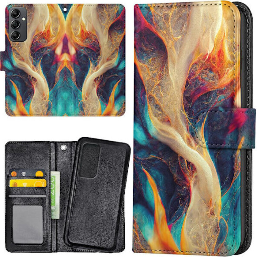 Samsung Galaxy A54 - Lommebok Deksel Abstrakt Mønster