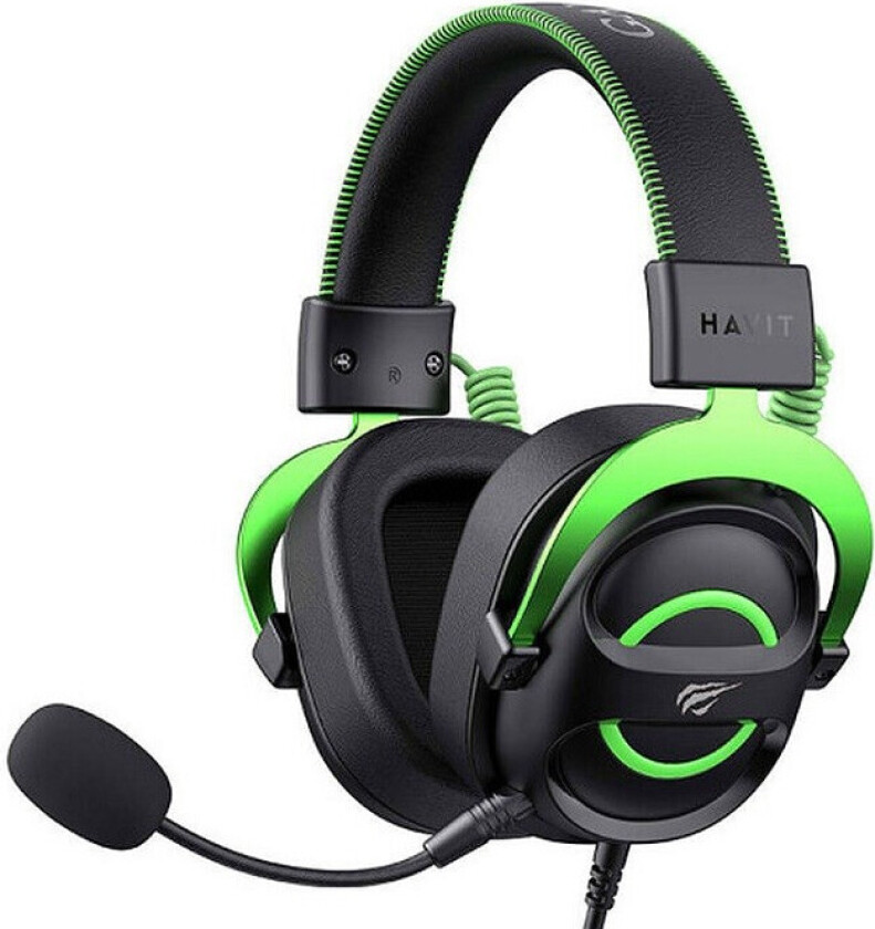 H2002E Gaming Headset med Mikrofon - Grønn