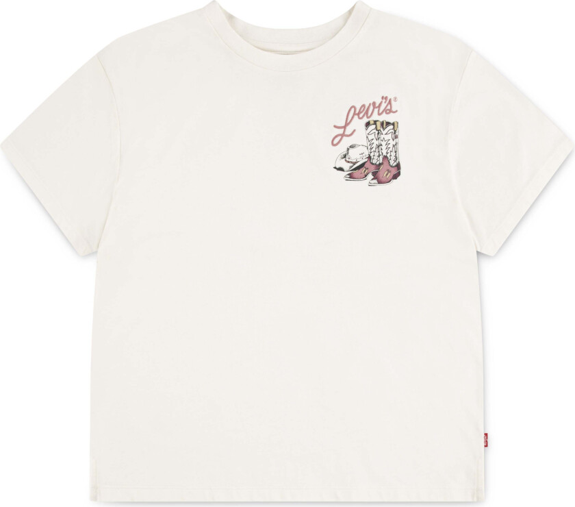 LVG Weatern Oversized T-skjorte, Gardenia, 140 - T skjorter & Topper - Bomull,Polyester