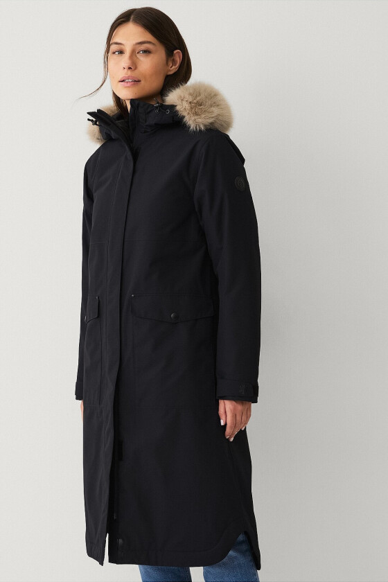 Parka Urban Padded Long Parka W - Svart