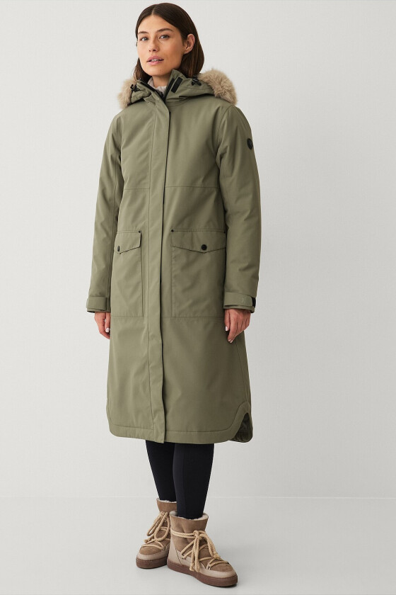 Parka Urban Padded Long Parka W - Grønn