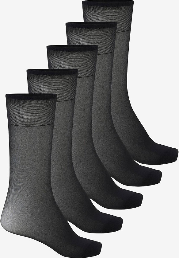 Knestrømper 20 DEN 5-pakning - Svart