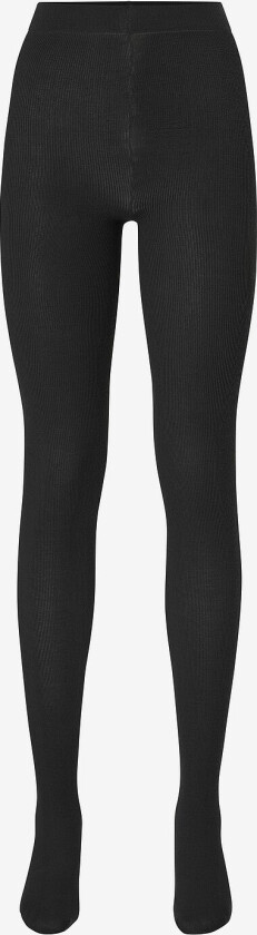 Tights i bomullsblanding 200 denier - Svart