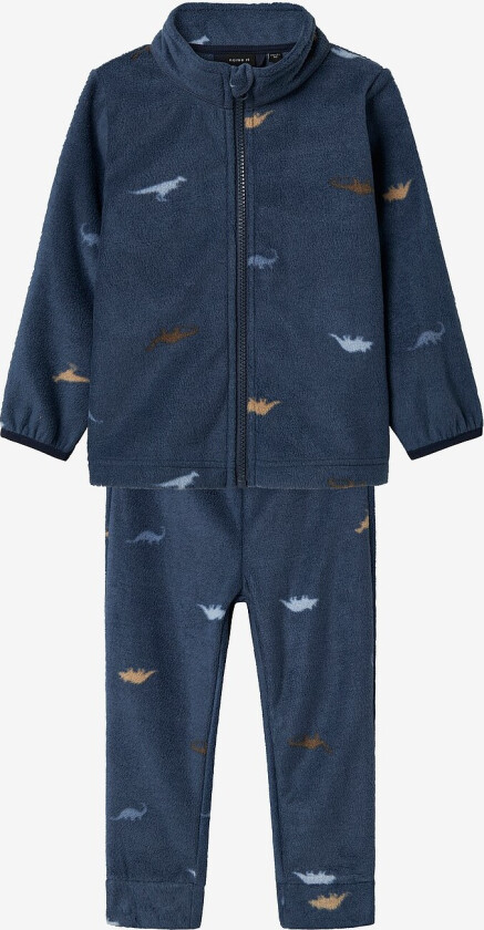 Fleecesett nmnSpektra Fleece Set Aop FO - Blå