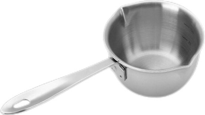 Varm 304 rustfritt stål kasserolle med doble tuter, liten kasserolle for hjemmekjøkken restaurant kokekar, og tåler oppvaskmaskin
