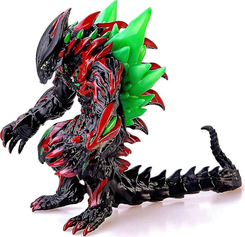 Godzilla Figur Konge av Monstre, 34,3 cm fra hode til hale, 20,3 cm høy, bevegelige ledd Action Movie Series Myk Vinyl, bæreveske