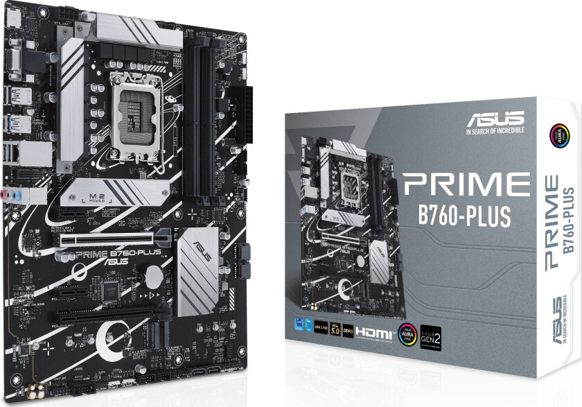 Prime B760 Bundkort - ATX, LGA1700, Intel B760, DDR5 (13. generasjons Intel Core-støtte)