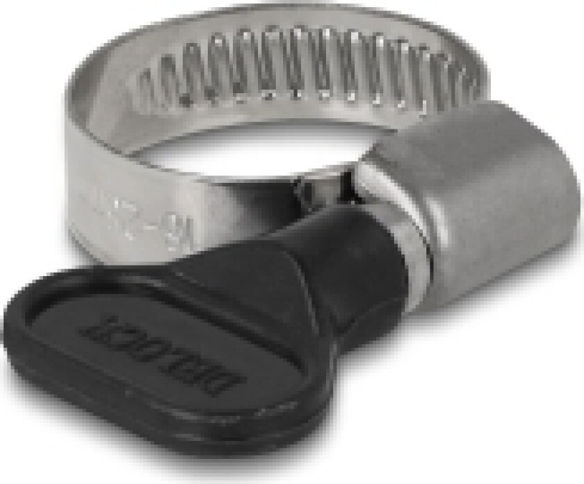 Delock - Slangeklemme - passer til 16 - 25 mm hose - svart (en pakke 10)