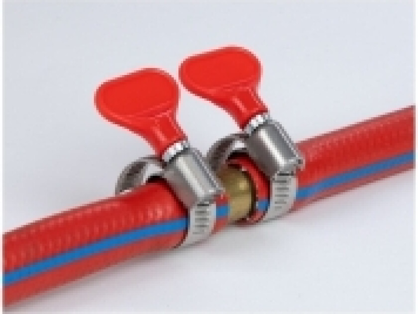 Delock - Slangeklemme - passer til 16 - 25 mm hose - rød (en pakke 5)