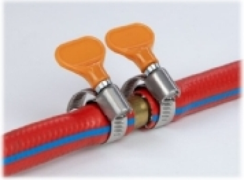 Delock - Slangeklemme - passer til 30 - 45 mm hose - oransje (en pakke 5)