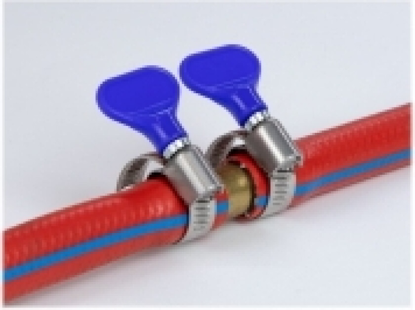 Delock - Slangeklemme - passer til 25 - 40 mm hose - blå (en pakke 5)