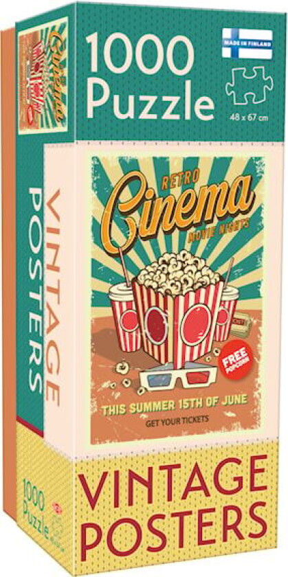 1000 brikker Vintage Retro Cinema Tactic