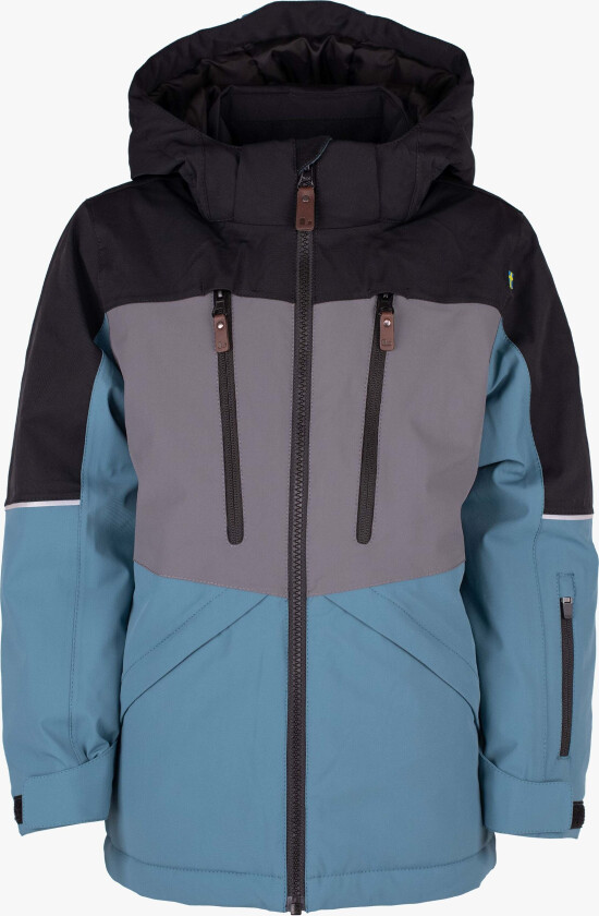 Alpine Vinterjakke, Black/Turquiose, 170 - Barnejakker - Elastan,Nylon