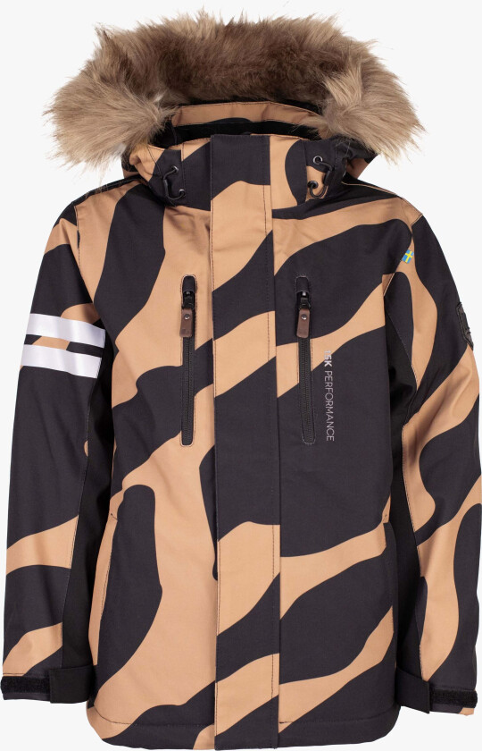 Colden Vinterjakke, Beige/Black, 100 - Barnejakker - 100% Polyester