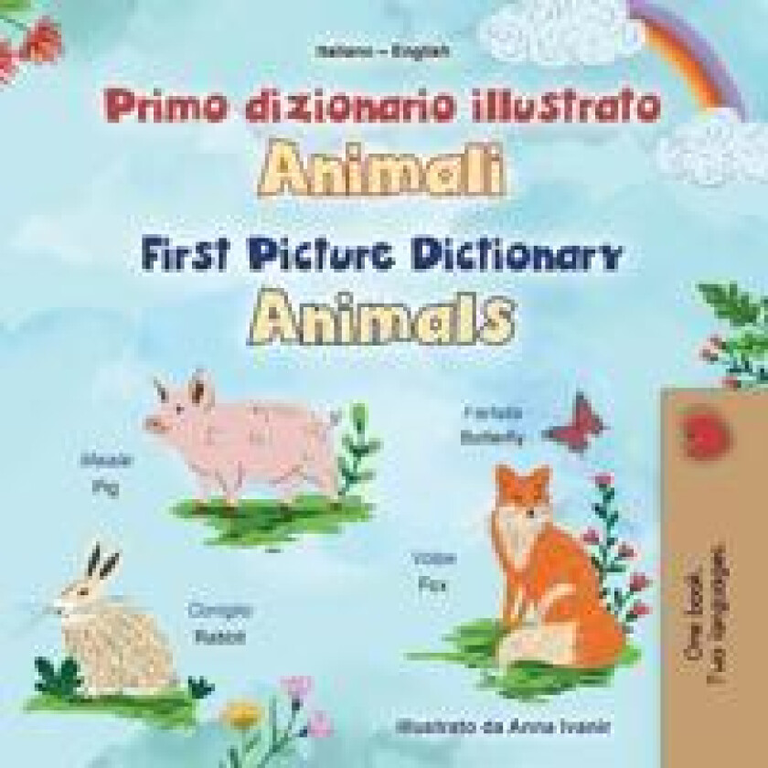 First Picture Dictionary - Animals (Italian English Bilingual Children's Book)