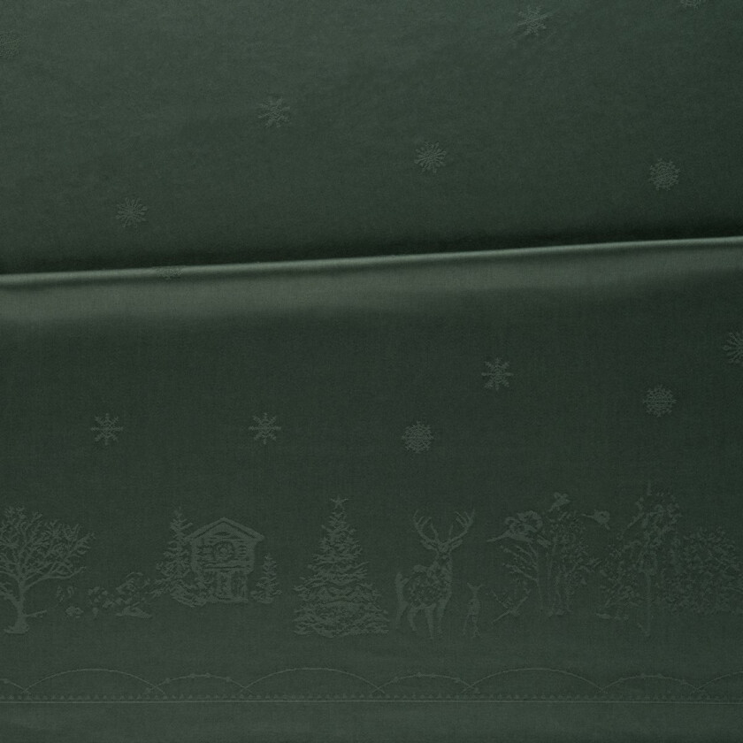 Julemorgen duk Grønn, 140x240 cm