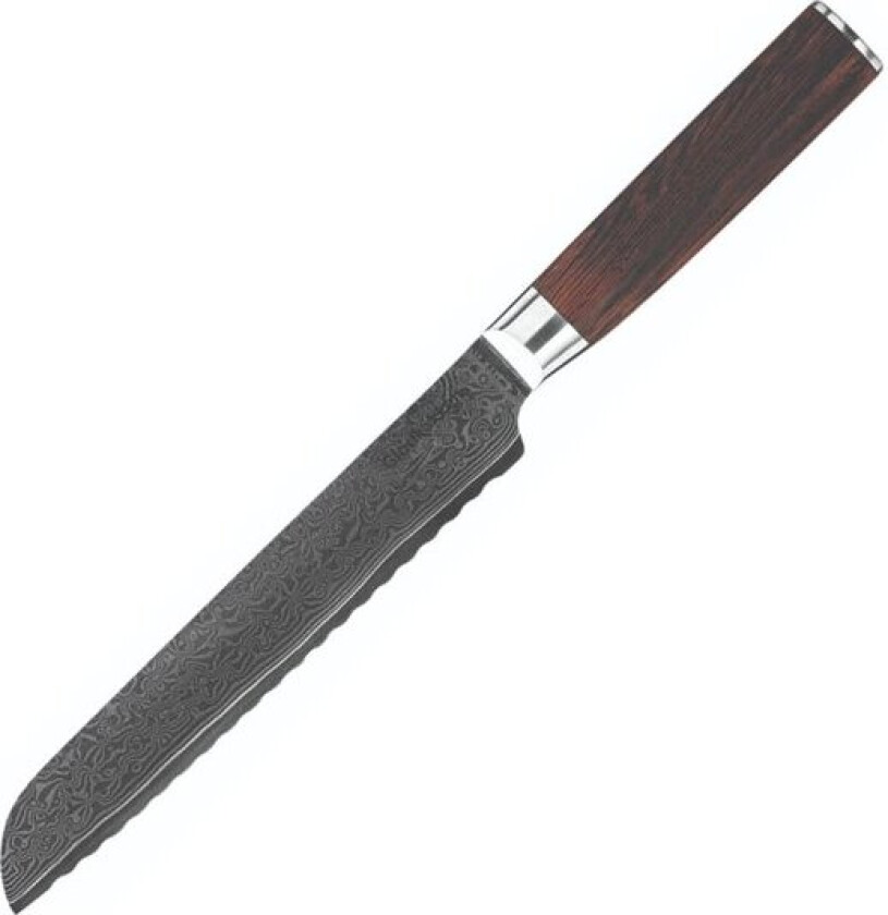 Damascus brødkniv 30 cm
