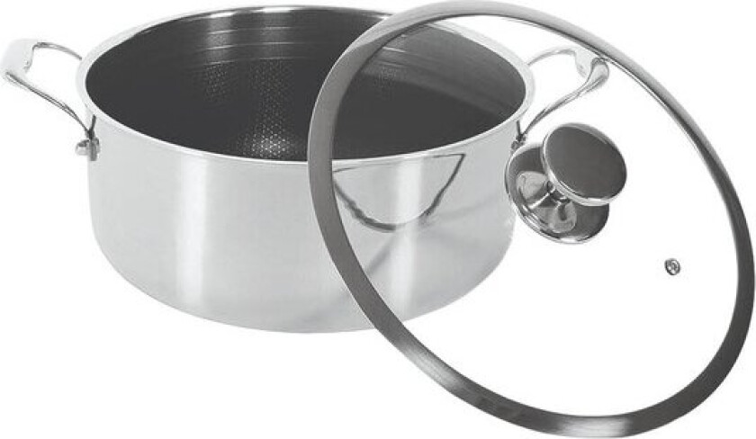 Hybrid kasserolle med lokk 5L 24 cm