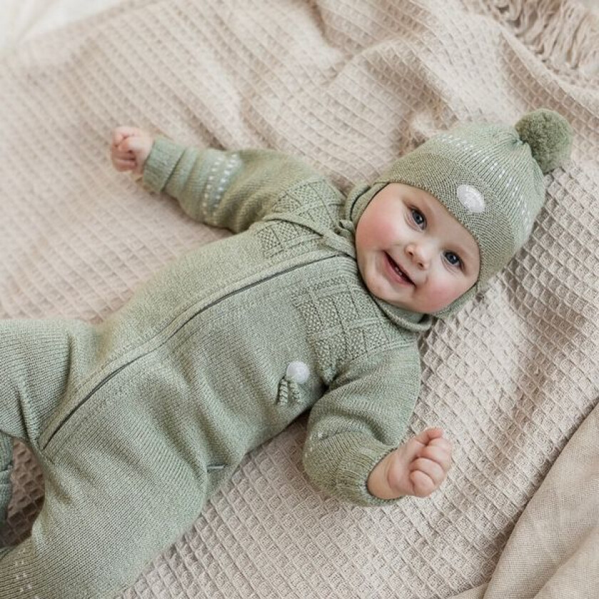 Classic Sparkedress i merinoull, Lys mose