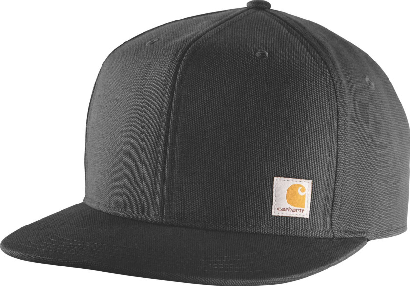 Men's Firm Duck Flat Brim Cap Black