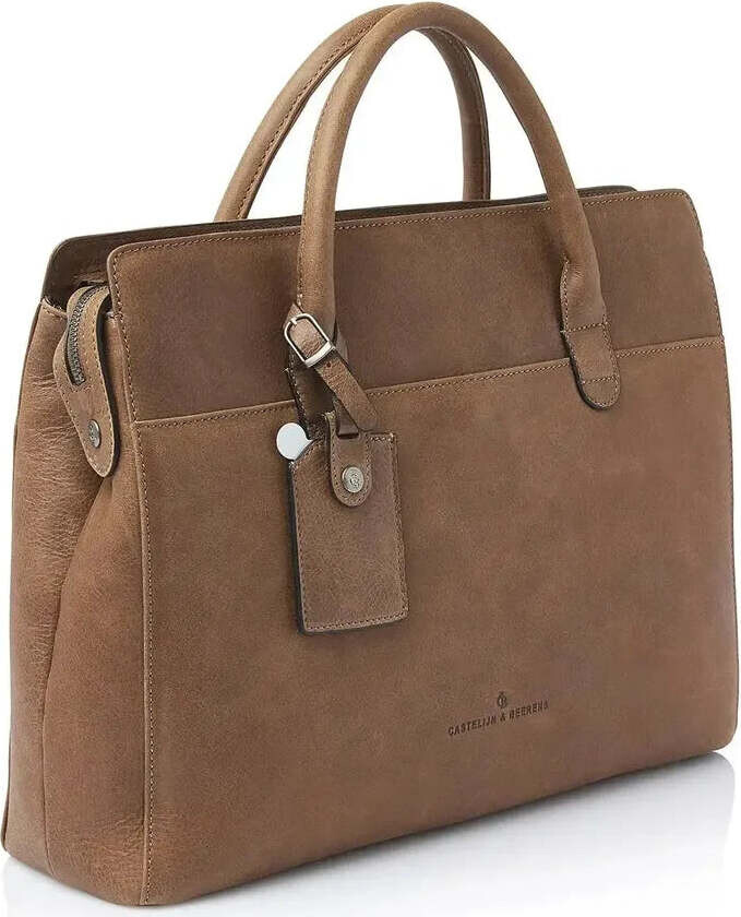 Carisma Pc håndveske 15,6" RFID Cognac