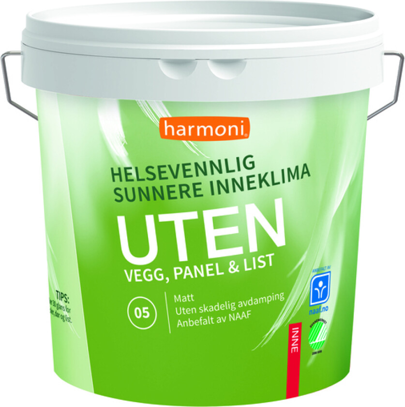 Veggmaling uten 05 hvit base 2,7 l