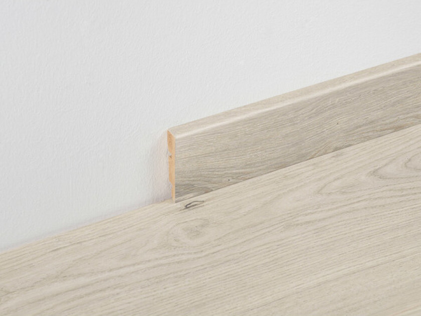 Gulvlist mdf folie lys t: 14mm b: 60mm l: 2400mm gyant