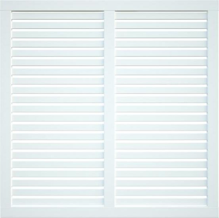 Levegg doris1 180x180cm hvitmalt