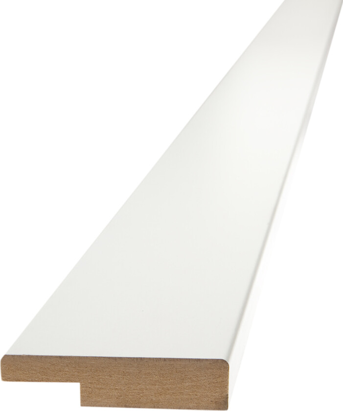 Utforing mdf 18x095x2400 hvitmalt s0502-y bomull 35 mm pinn