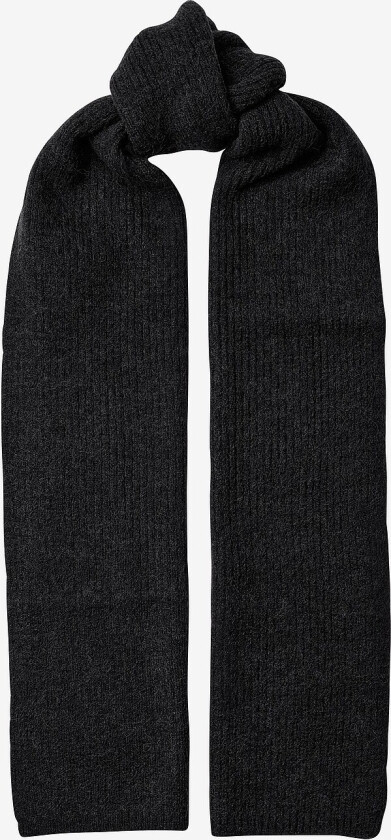 Skjerf slfLulu Woolblend Narrow Knit Scarf - Svart