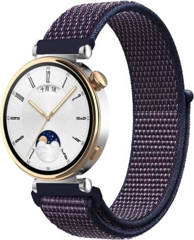 18MM Sport Nylon Loop Band for Xiaomi Mi Smart Watch Armbånd for kvinner for Garmin Vivoactive 4S/Venu 2s Correa Armbånd