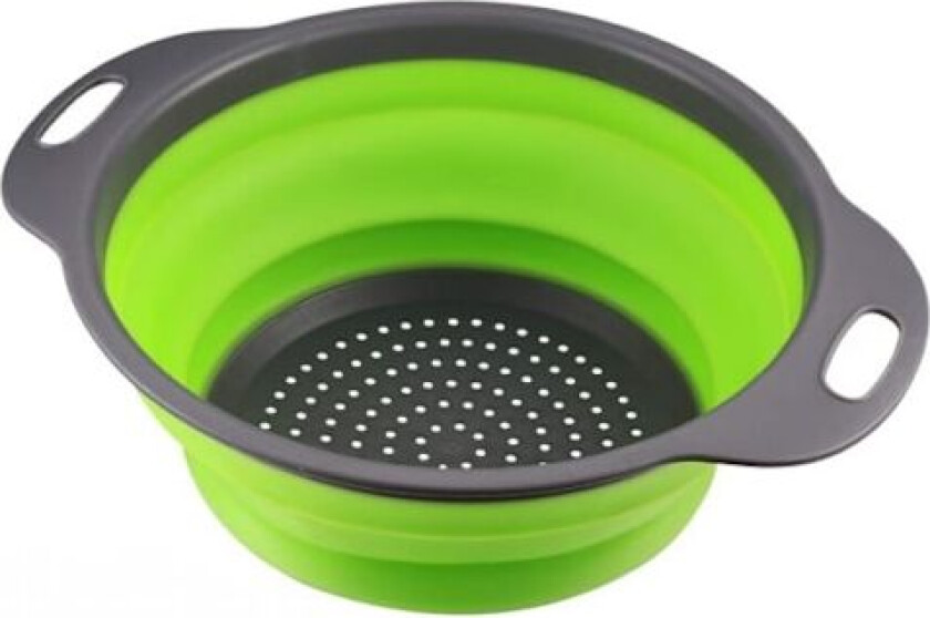 Bilde av Sammenleggbar silkolator med håndtak, matsil, silikon sil, frukt- og grønnsaksil