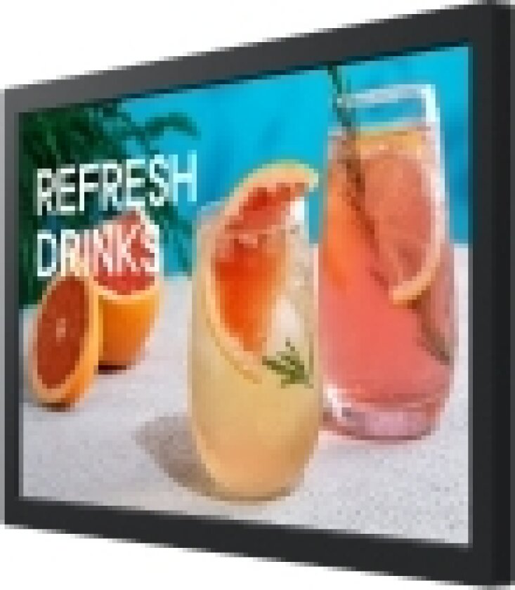 QB13C - 13 Diagonalklasse LED-bakgrunnsbelyst LCD-skjerm - intelligent skilting - Tizen OS - 1080p 1920 x 1080 - svart
