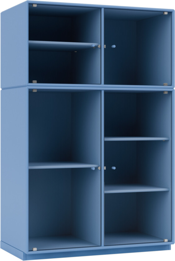 Ripple Iii – Vitrine Cabinet 154-Azure 06 Plinth 3 cm - Skap og vitrineskap - Peter J. Lassen - Blå - Tre